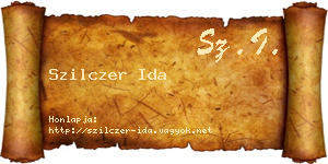 Szilczer Ida névjegykártya
